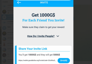 gooddollar手机挖矿邀请奖励升级由原来100提高到1000！-零撸矿吧